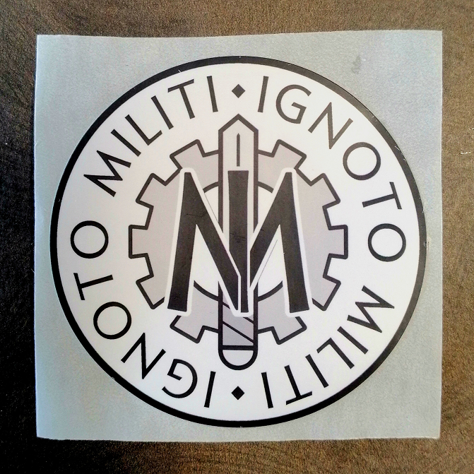 Ignoto Militi sticker