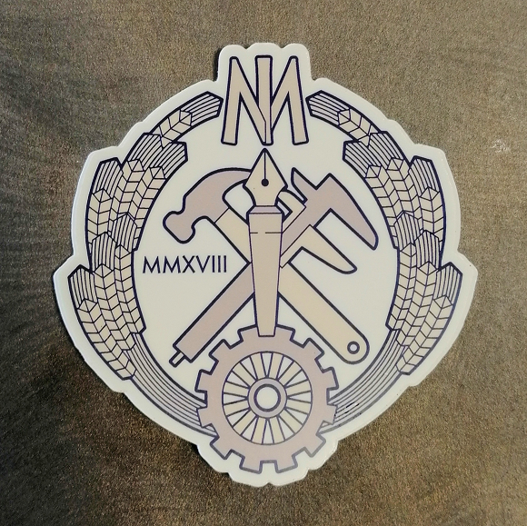 Martial Industrial sticker (Ignoto Militi)