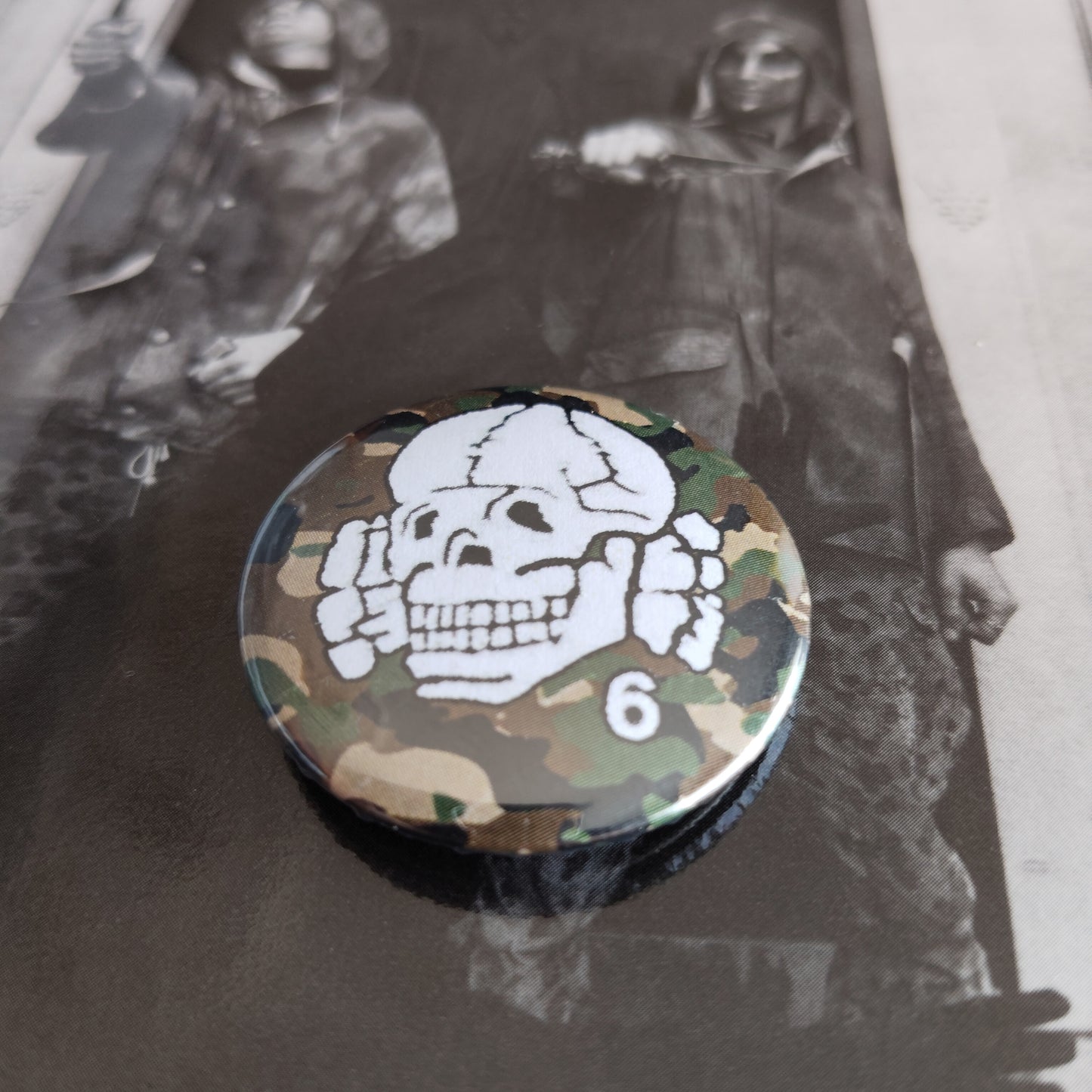 Pin Death in June Logo Military